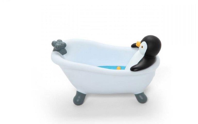 Porta-sabonete Meu Pinguim, da Imaginarium, de R$ 44,90 por R$ 29,90.