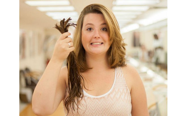Carolina doou 45 centímetros de cabelo para a confecção de perucas