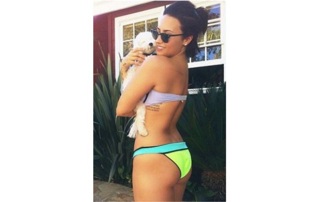 Demi Lovato mostra modelito da Triangl em foto compartilhada no Instagram