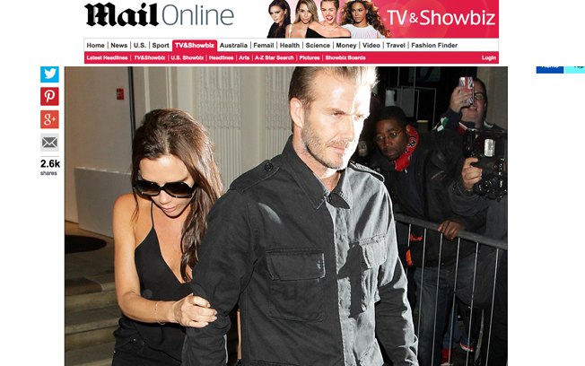 Victoria Beckham foi fotografada saindo da festa de sua própria grife visivelmente alterada e escorada no marido, David