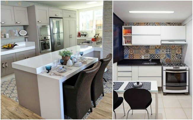 Sua cozinha não precisa ser toda lisa%3A use azulejos decorados e até papel de parede no chão para incrementá-la