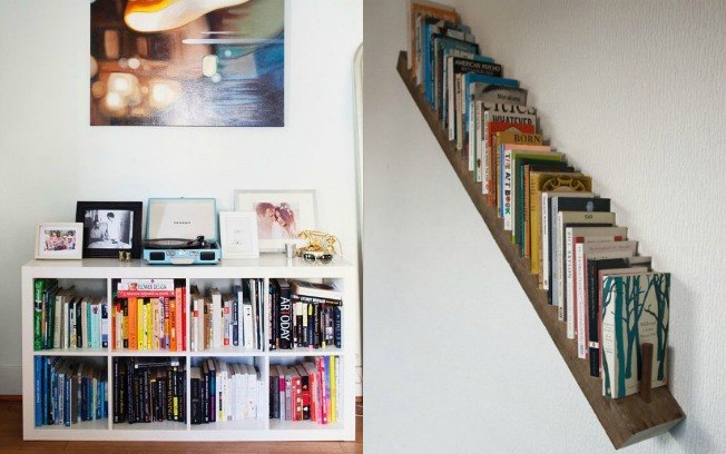 Alternativa de estantes para economizar espaço%2C para quem tem muitos ou poucos livros