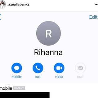 Azealia Banks divulga telefone de Rihanna
