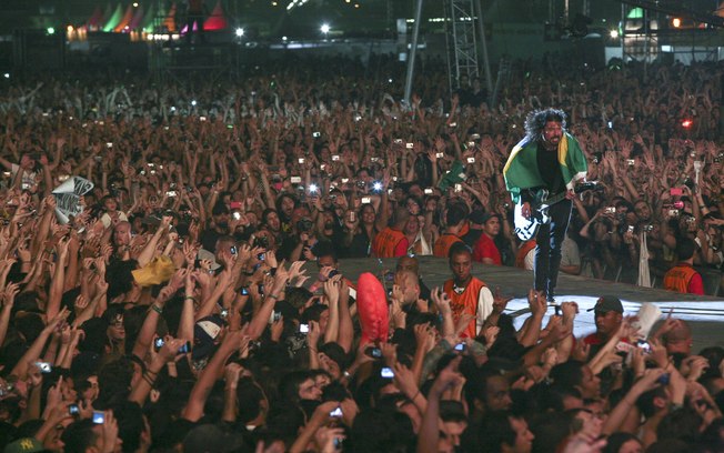 O Foo Fighters tocou no Lollapalooza Brasil 2012