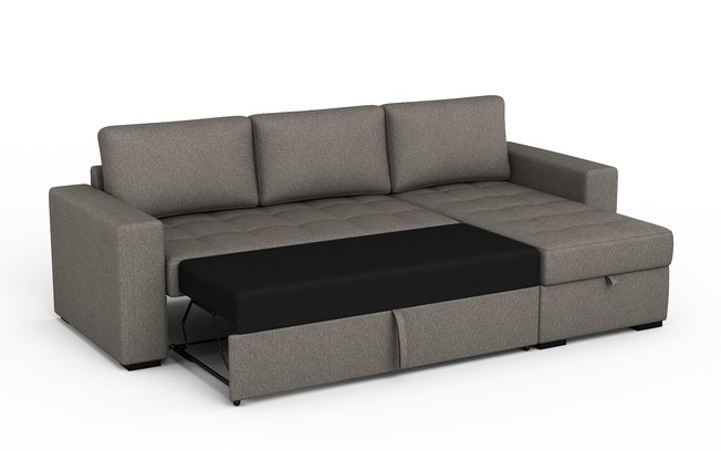 Na hora de escolher um sofá-cama, é importante testá-lo nas duas formas para garantir que será confortável sempre